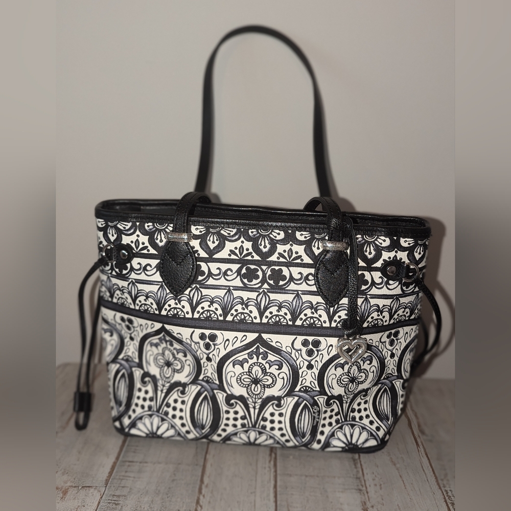 Brighton Casablanca Amara Morocan Coated Canvas Tote Bag - Picture 7 of 9